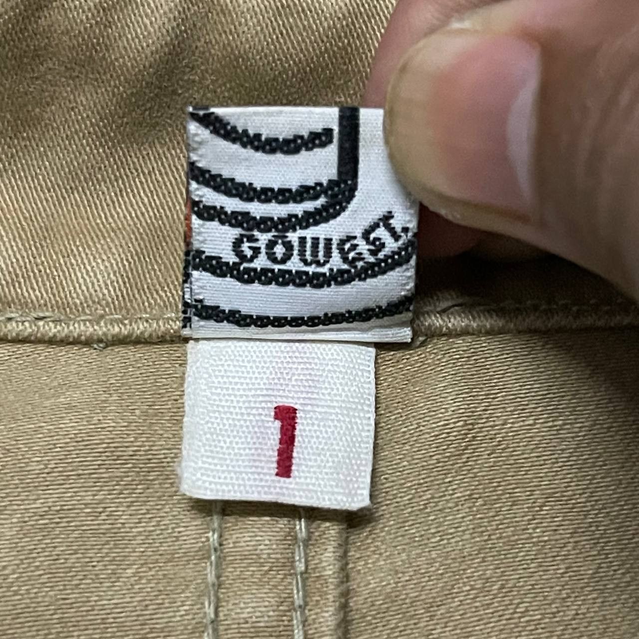 Japanese Brand Vintage Gowest Yellow Division Collarless Jacket Size US S / EU 44-46 / 1 - 10 Thumbnail