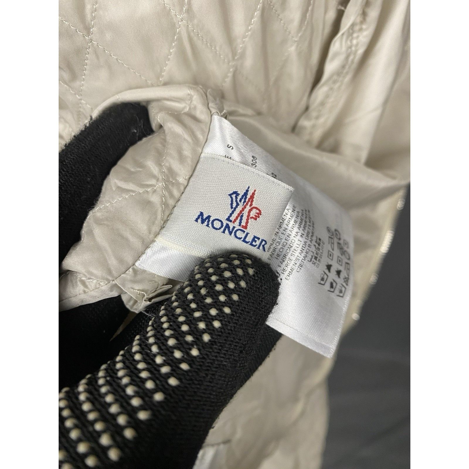 Moncler Moncler Eliane Giubbotto Women's Beige Quilted Jacket Size 0 Size XS / US 0-2 / IT 36-38 - 14 Thumbnail