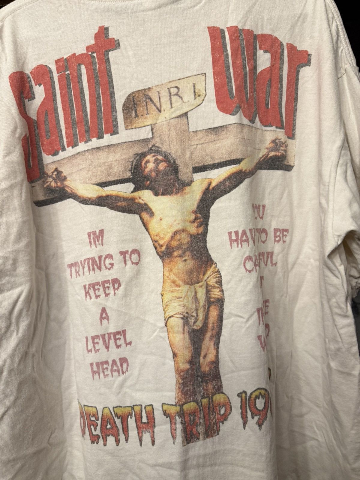 Saint Michael Saint Michael Saint War Death Trip Tee Size XXL Size US XXL / EU 58 / 5 - 5 Thumbnail
