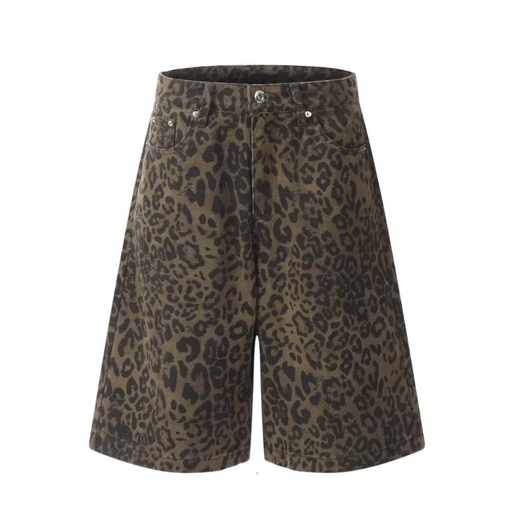 Jean Leopard Baggy Loose Jorts Shorts Size US 30 / EU 46 - 5 Thumbnail