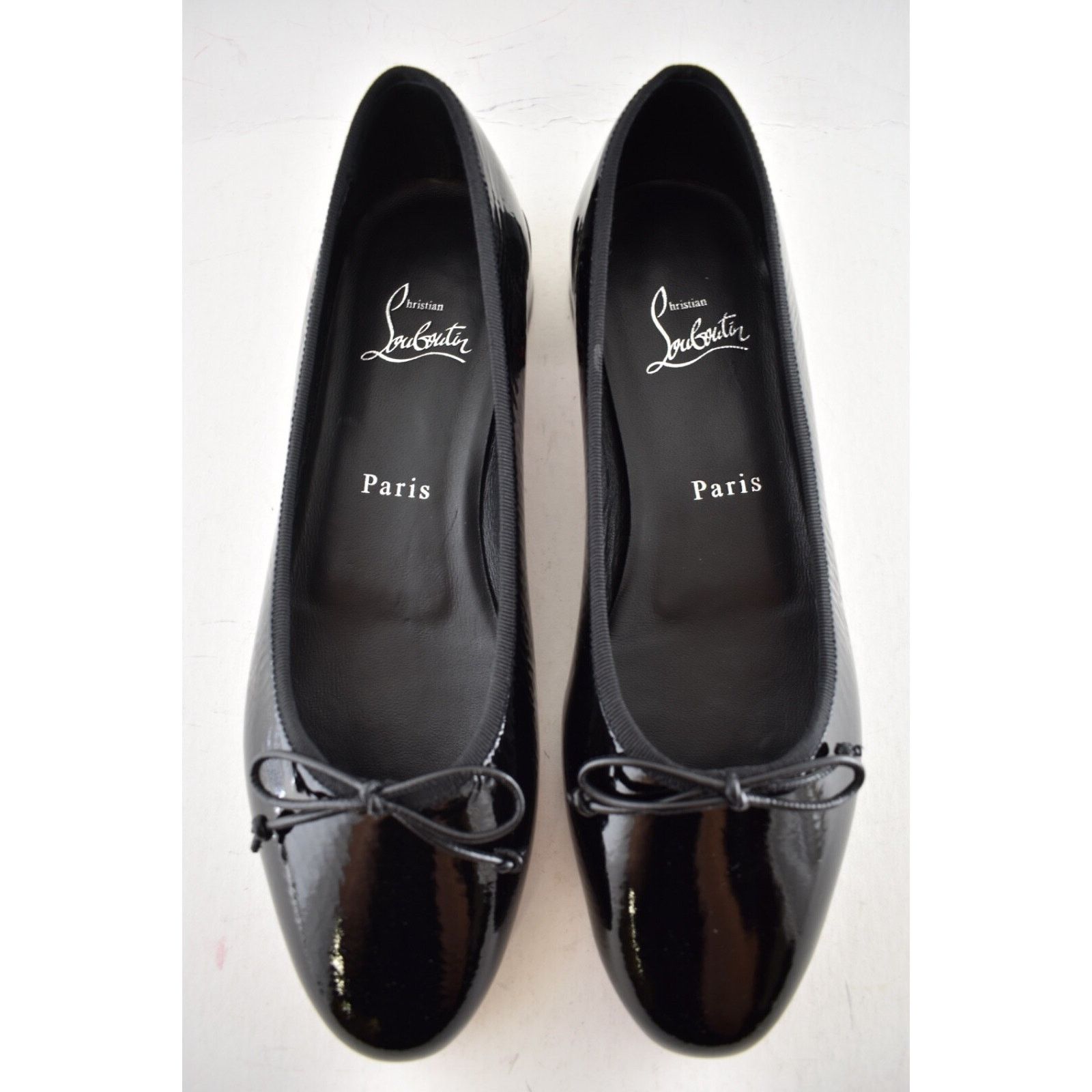 Christian Louboutin Christian Louboutin Sweetie Jane Flat Black Patent Leather Size US 11.5 / IT 41.5 - 9 Thumbnail