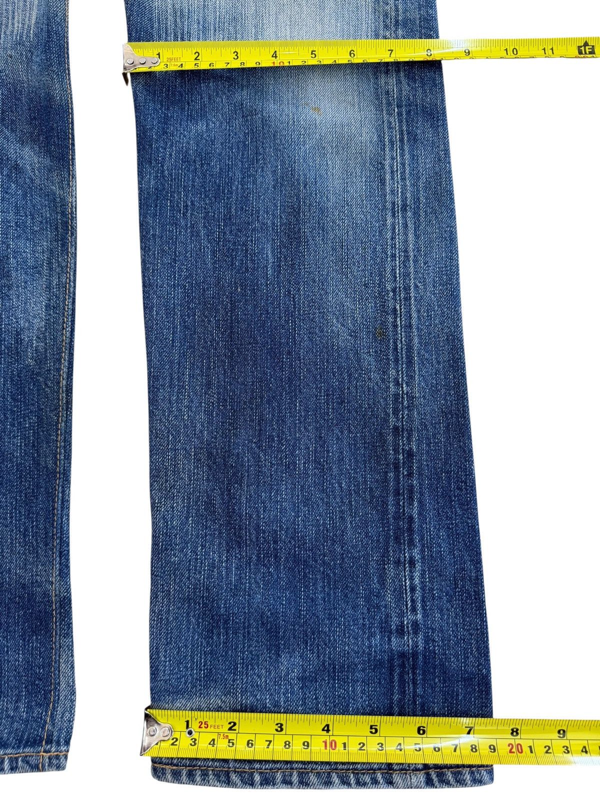 Sugar Cane Sugar Cane 90’s Blue Wash Whiskers Style Denim Jeans Size US 30 / EU 46 - 12 Thumbnail
