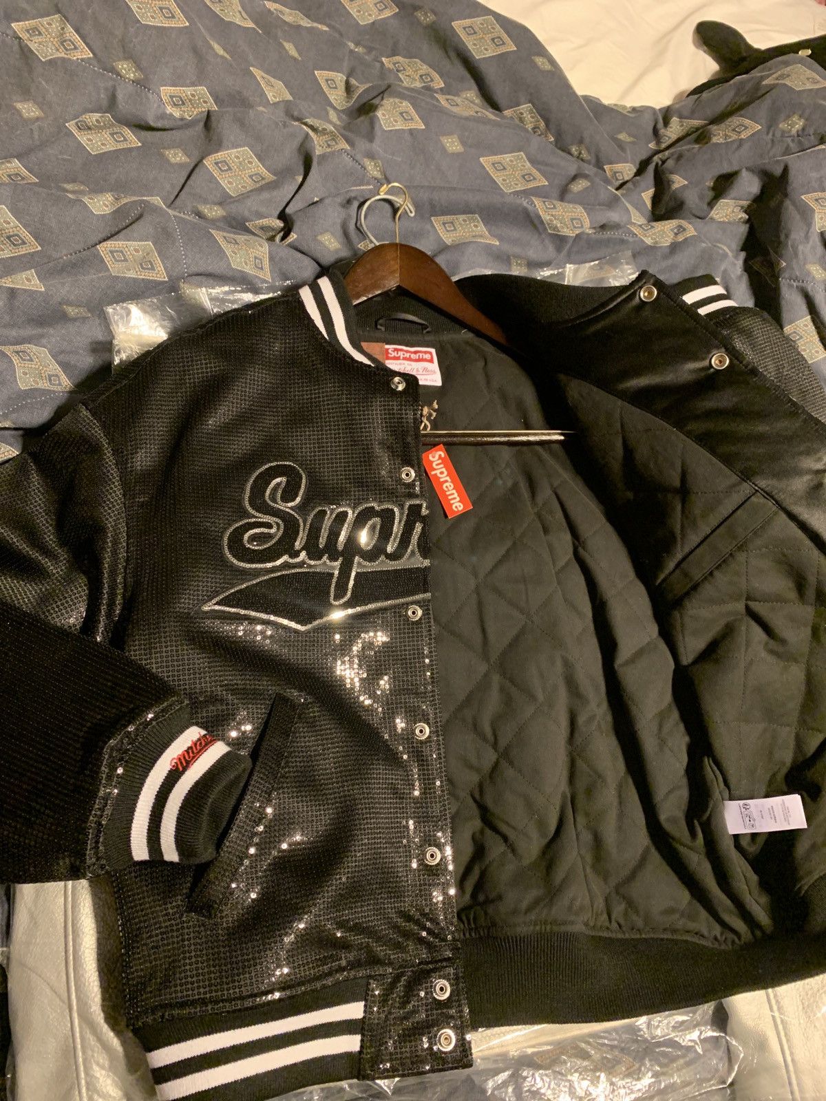 Mitchell & Ness × Supreme Supreme/Michell & Ness, Sequin Varsity Jacket Branded M&N Size US S / EU 44-46 / 1 - 3 Thumbnail