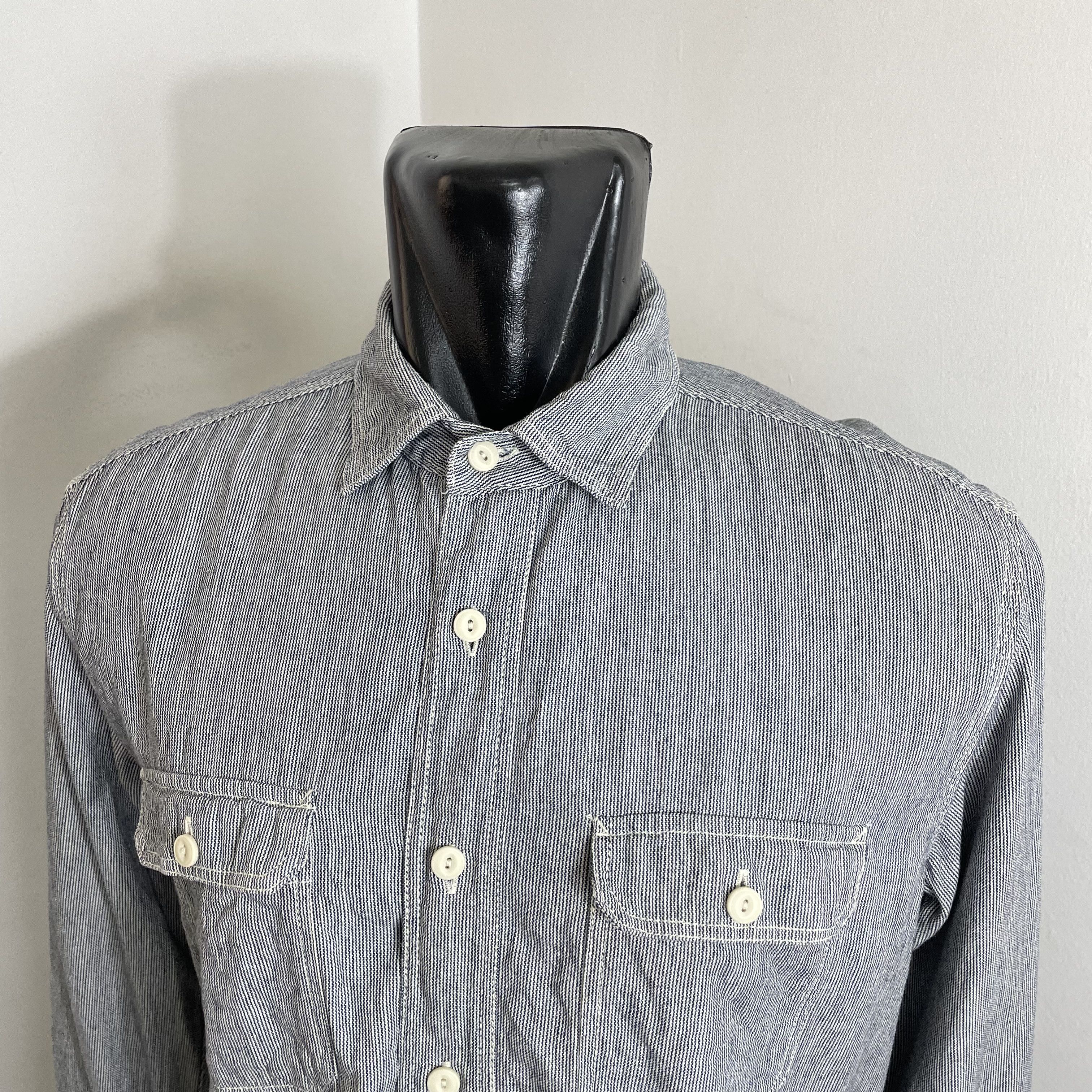 Japanese Brand × Uniqlo × Vintage ⭐️SALE⭐️[L] UNIQLO CAMBRAY SHIRT OXFORD Size US L / EU 52-54 / 3 - 2 Thumbnail