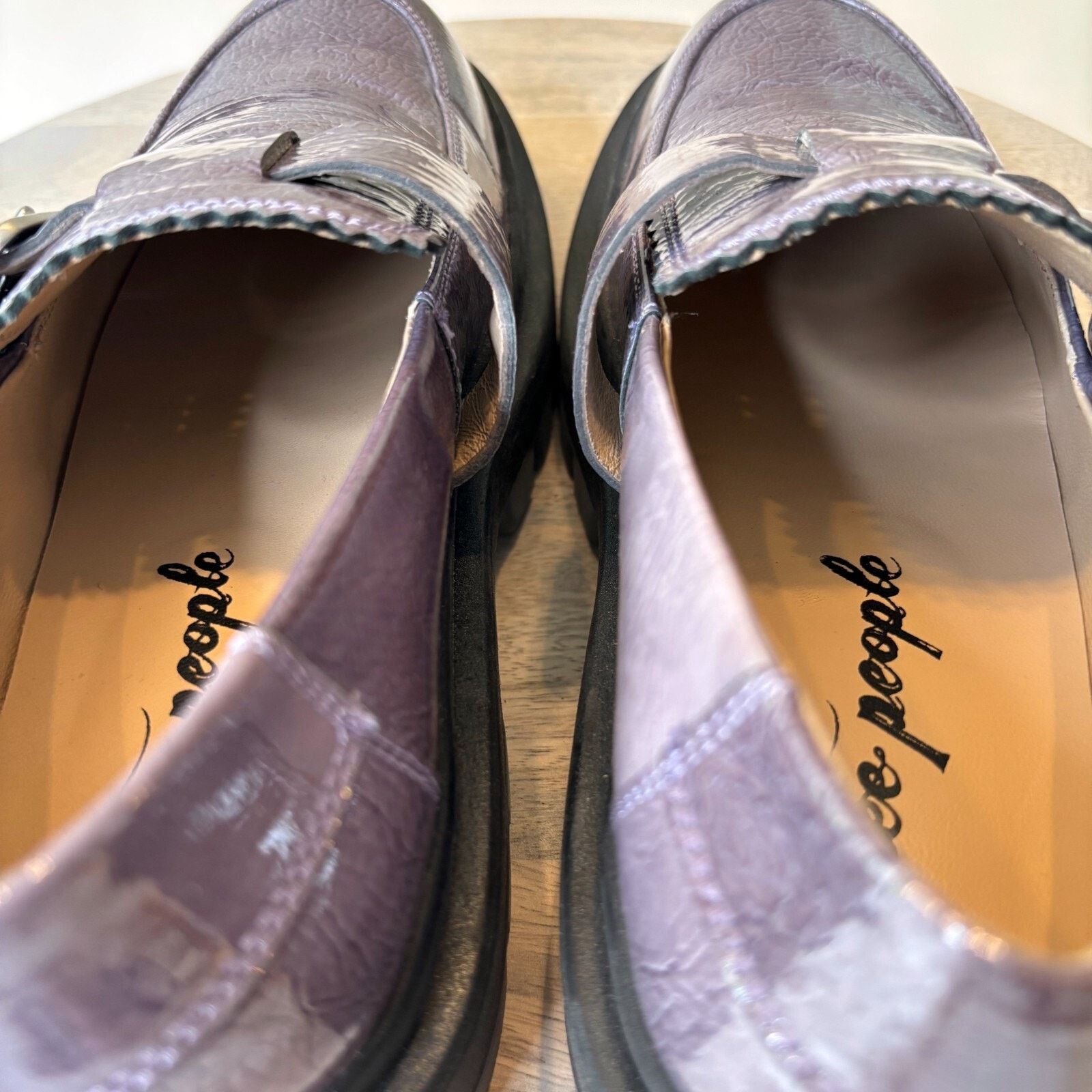 Free People Free People Mackensie MJ Loafer Purple Patent Leather Sz 7.5 Size US 7.5 / IT 37.5 - 11 Thumbnail