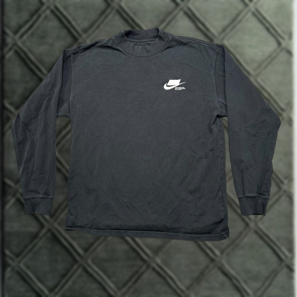 Nike Nike Shirt Mens M Black Mock Neck Swoosh Long Sleeve Base Layer Size US M / EU 48-50 / 2 - 1 Thumbnail