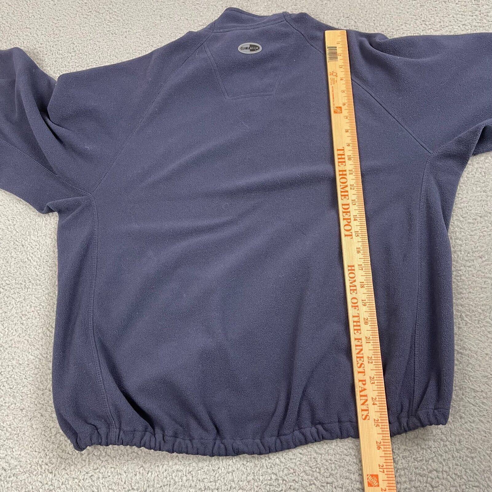 Adidas Adidas Logo Fleece Half-Zip Quarter-Zip Pullover Blue Size US M / EU 48-50 / 2 - 7 Thumbnail