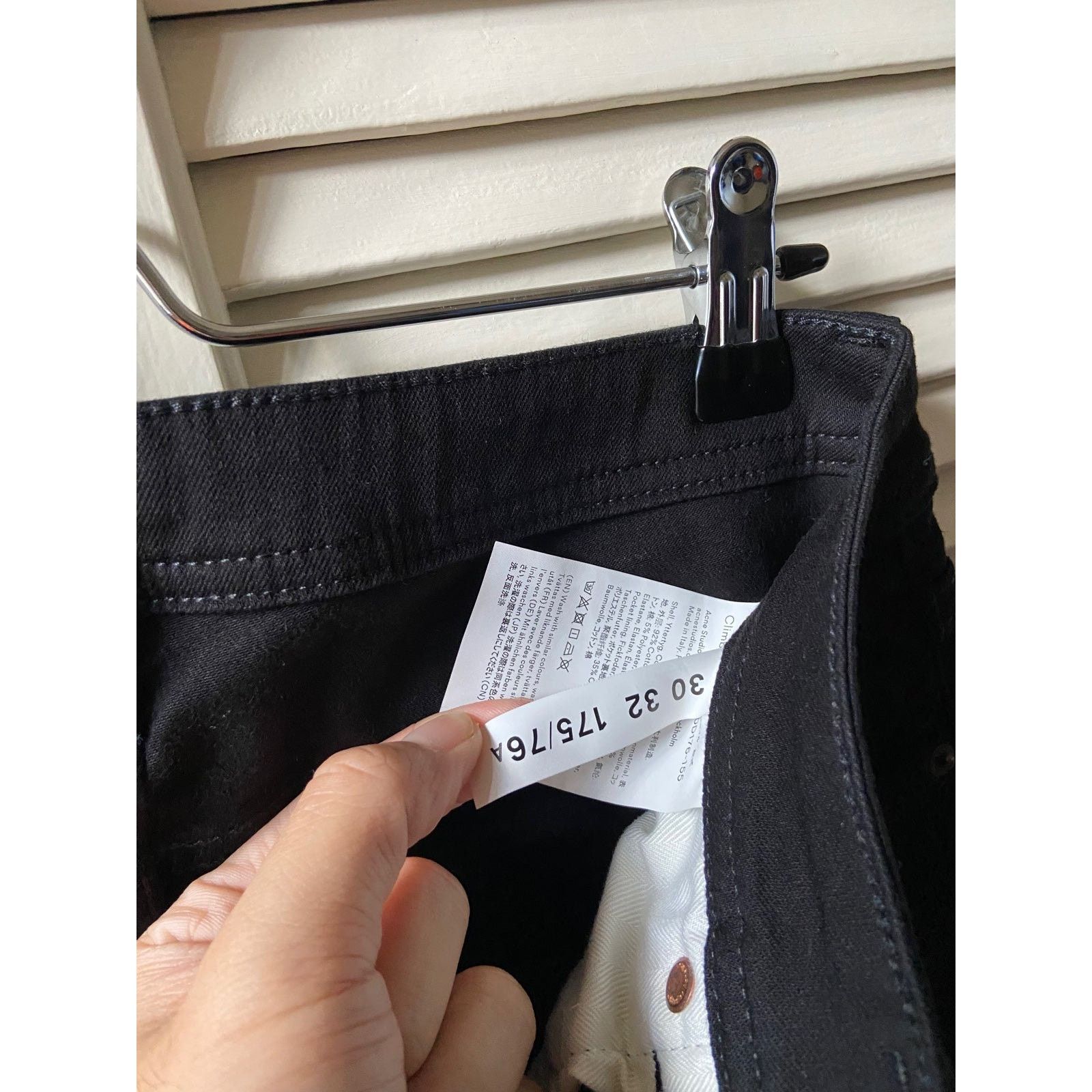 Acne Studios Acne Studios Climb Stay Black Denim Skinny Fit Jeans Pants Size 30" / US 8 / IT 44 - 4 Thumbnail