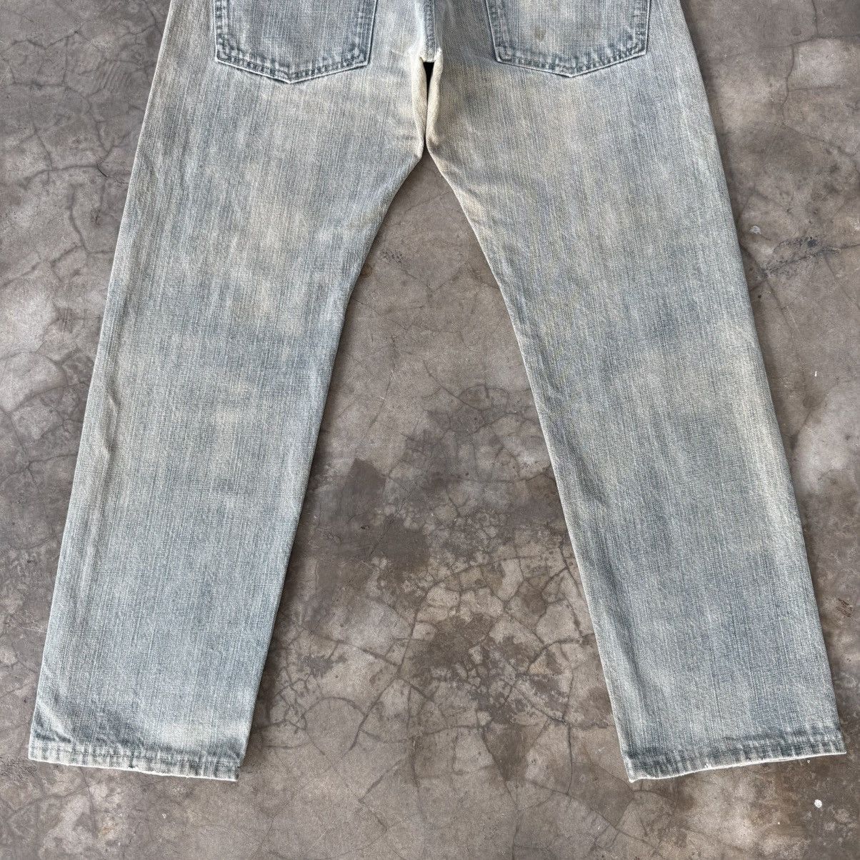 Japanese Brand W35x29.5 Vintage Connect Rusty Faded Denim Jean Pants Size US 35 - 13 Thumbnail
