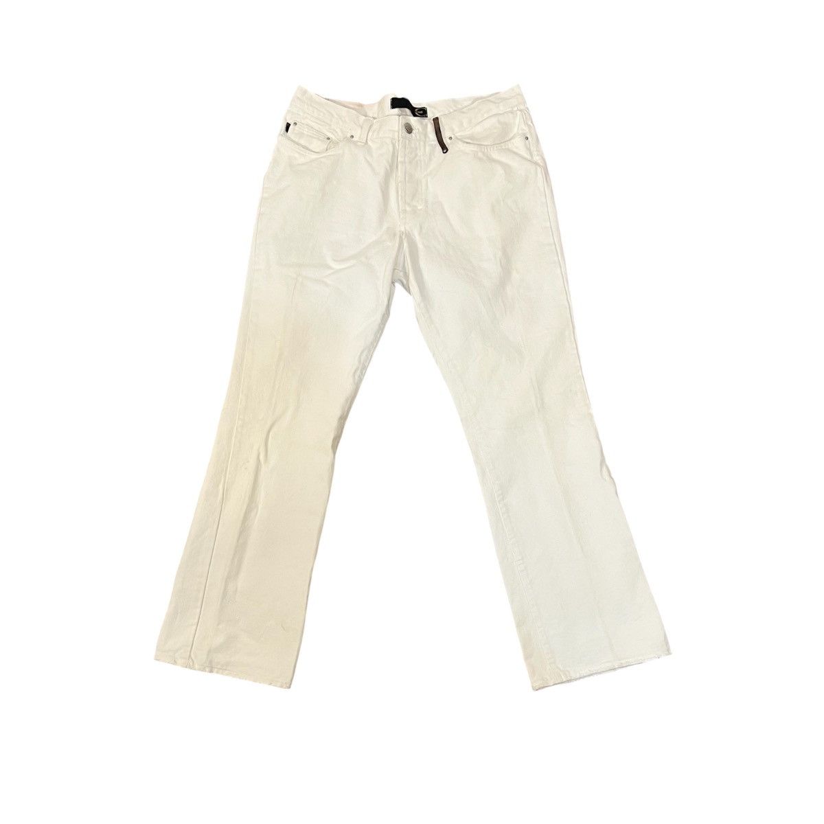 Just Cavalli Just Cavalli White Canvas Cowboy Pants Size US 34 / EU 50 - 1 Thumbnail