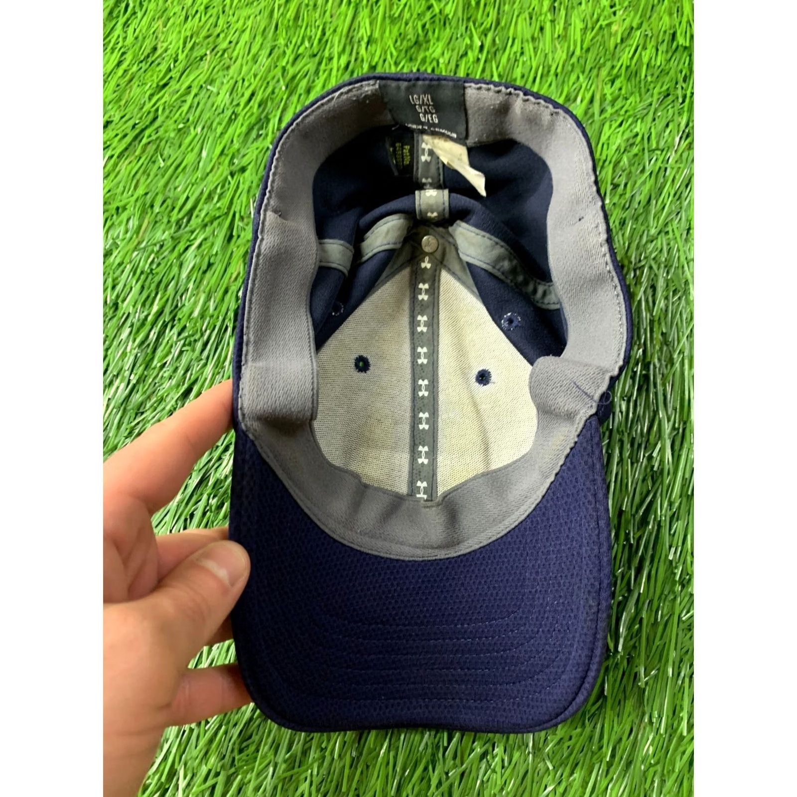 Under Armour Under Armour Casual Cap Hat L/XL Men Navy Blue and Gray 2018 Casual Cap Size ONE SIZE - 7 Thumbnail