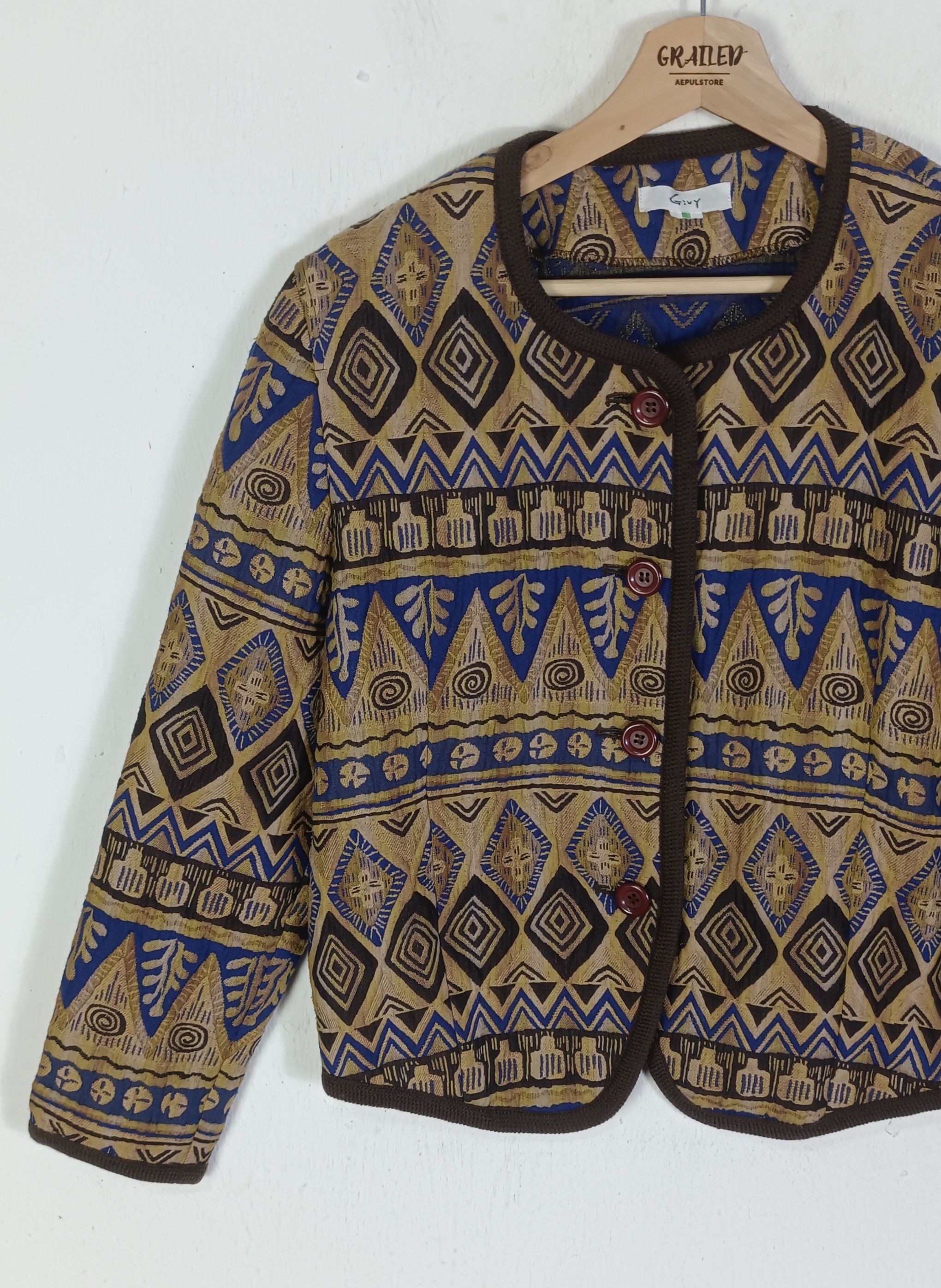 Japanese Brand Vintage Givy Art Navajo Womens Jacket Size M / US 6-8 / IT 42-44 - 5 Thumbnail