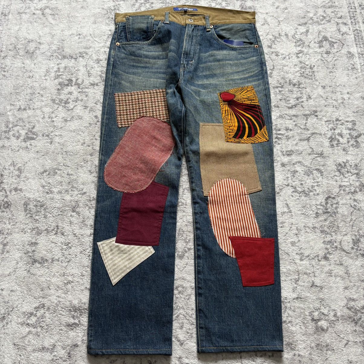 Junya Watanabe Junya Watanabe AD2015 Patchwork Selvedge Denim Jeans | S Size US 33 - 1 Thumbnail