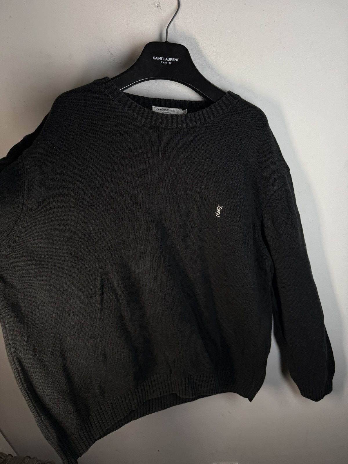 Yves Saint Laurent Black YSL Sweater Knit Size US XL / EU 56 / 4 - 15 Thumbnail