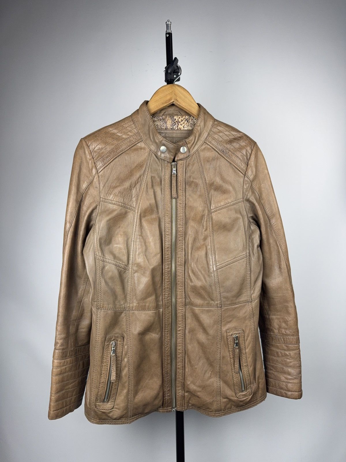 Genuine Leather 00s Smooth Handprinted Leather Jacket | Grailed