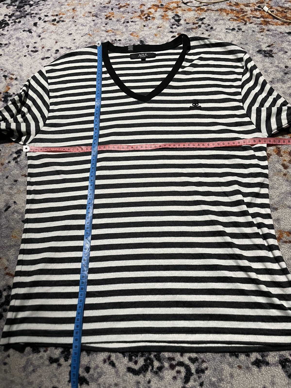If Six Was Nine × Japanese Brand × Le Grande Bleu (L.G.B.) Long Sleeve Mousy setripe Grunge Kurt Cobain style Size US L / EU 52-54 / 3 - 8 Thumbnail