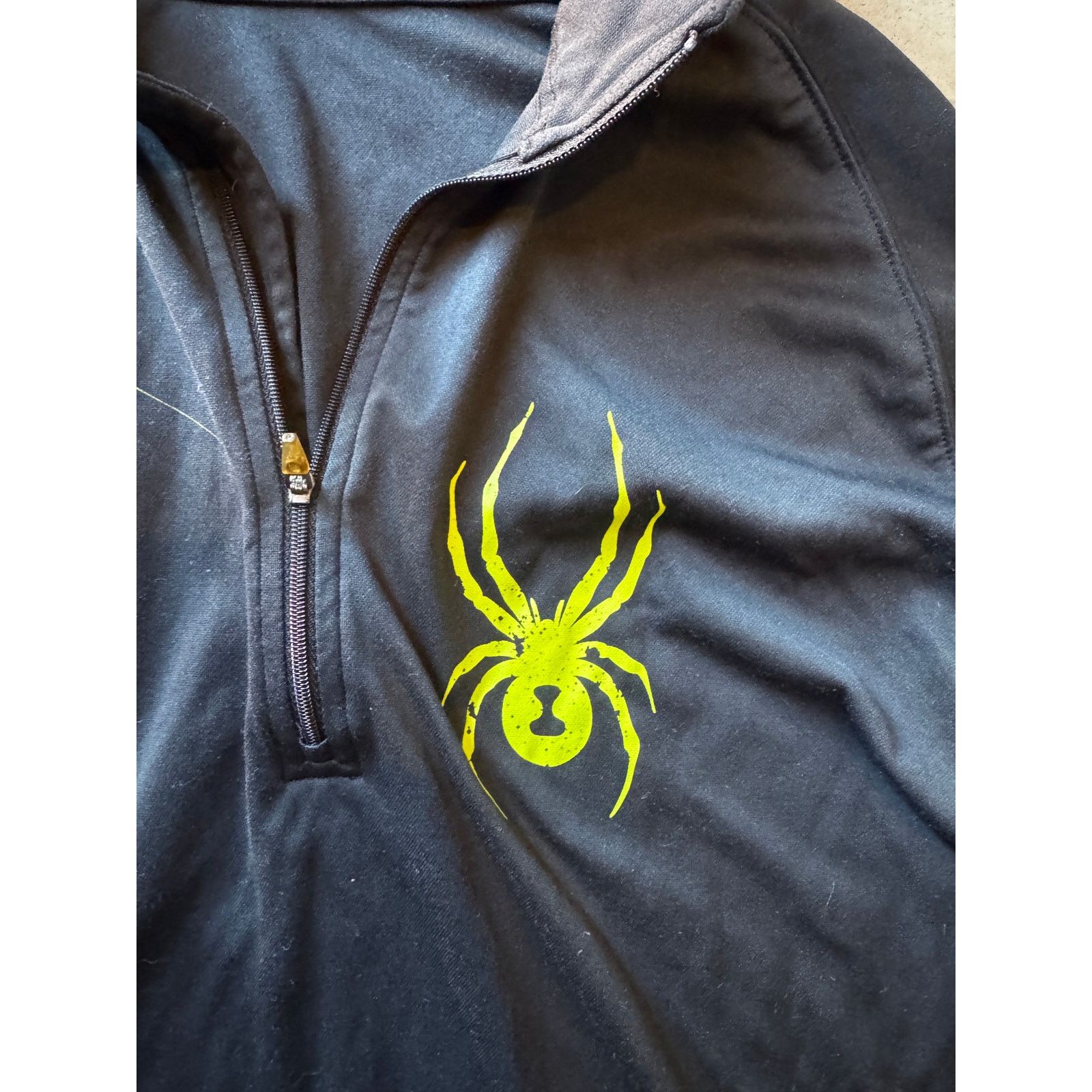 Spyder Spyder Black Webstrong Quarter Zip Shirt (L) Size US L / EU 52-54 / 3 - 3 Thumbnail