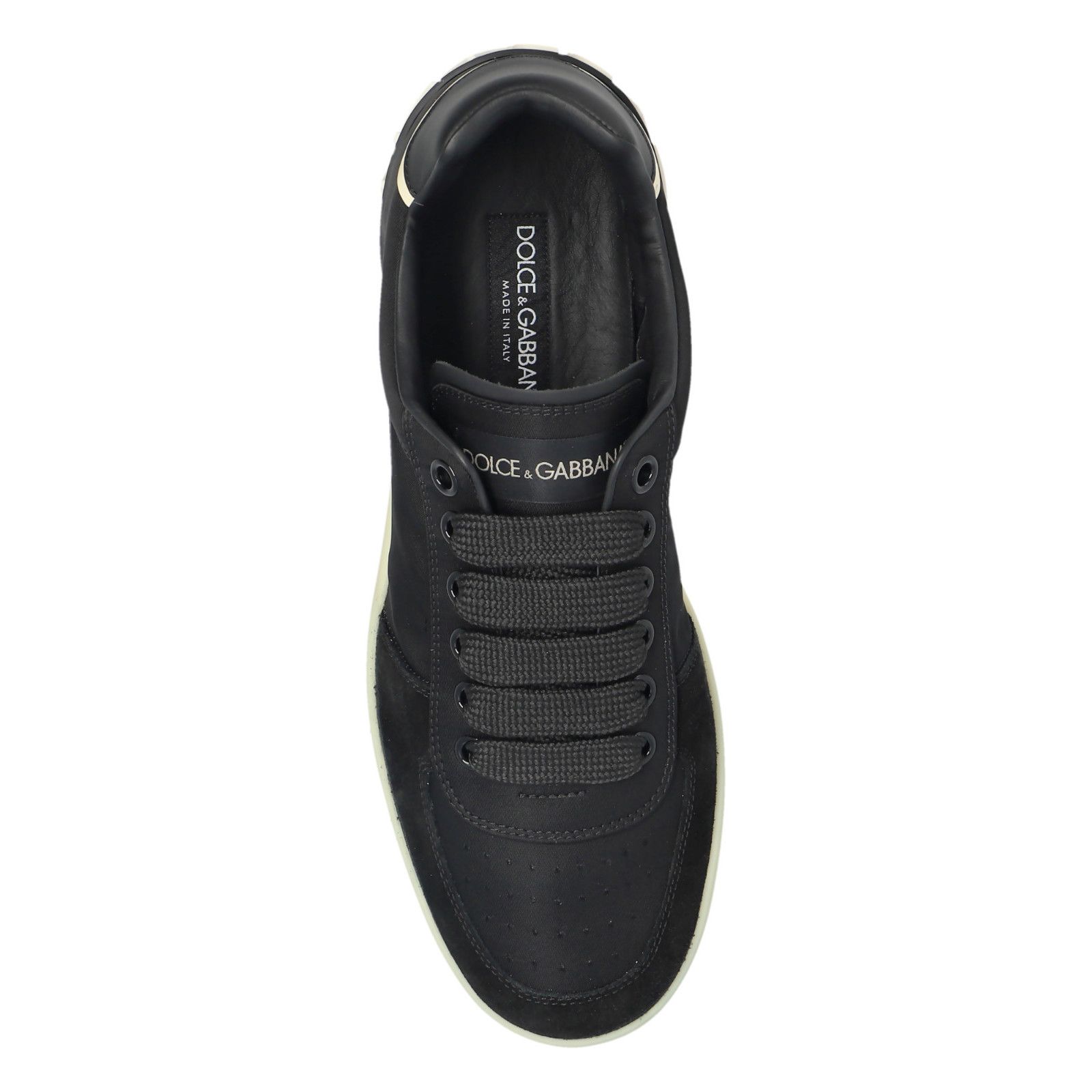 DOLCE&GABBANA Black Leather Sneakers New & Authentic (Men's