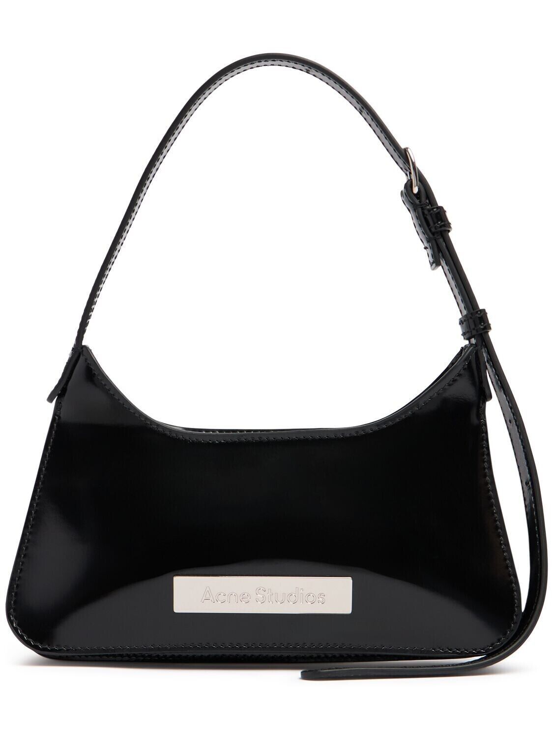 Acne Studios ACNE STUDIOS Platt Micro Black Leather Shoulder Bag New Size ONE SIZE - 5 Thumbnail