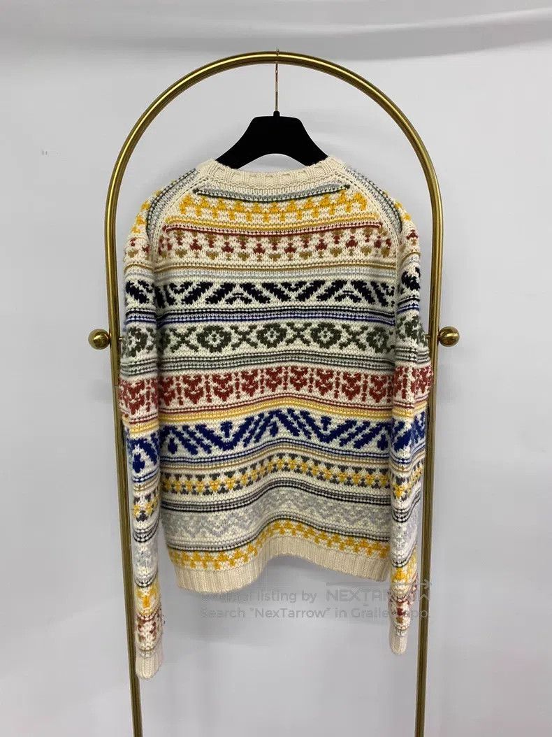 Loro Piana Loro Piana Colorful Printed Cashmere Sweater Size S / US 4 / IT 40 - 3 Thumbnail