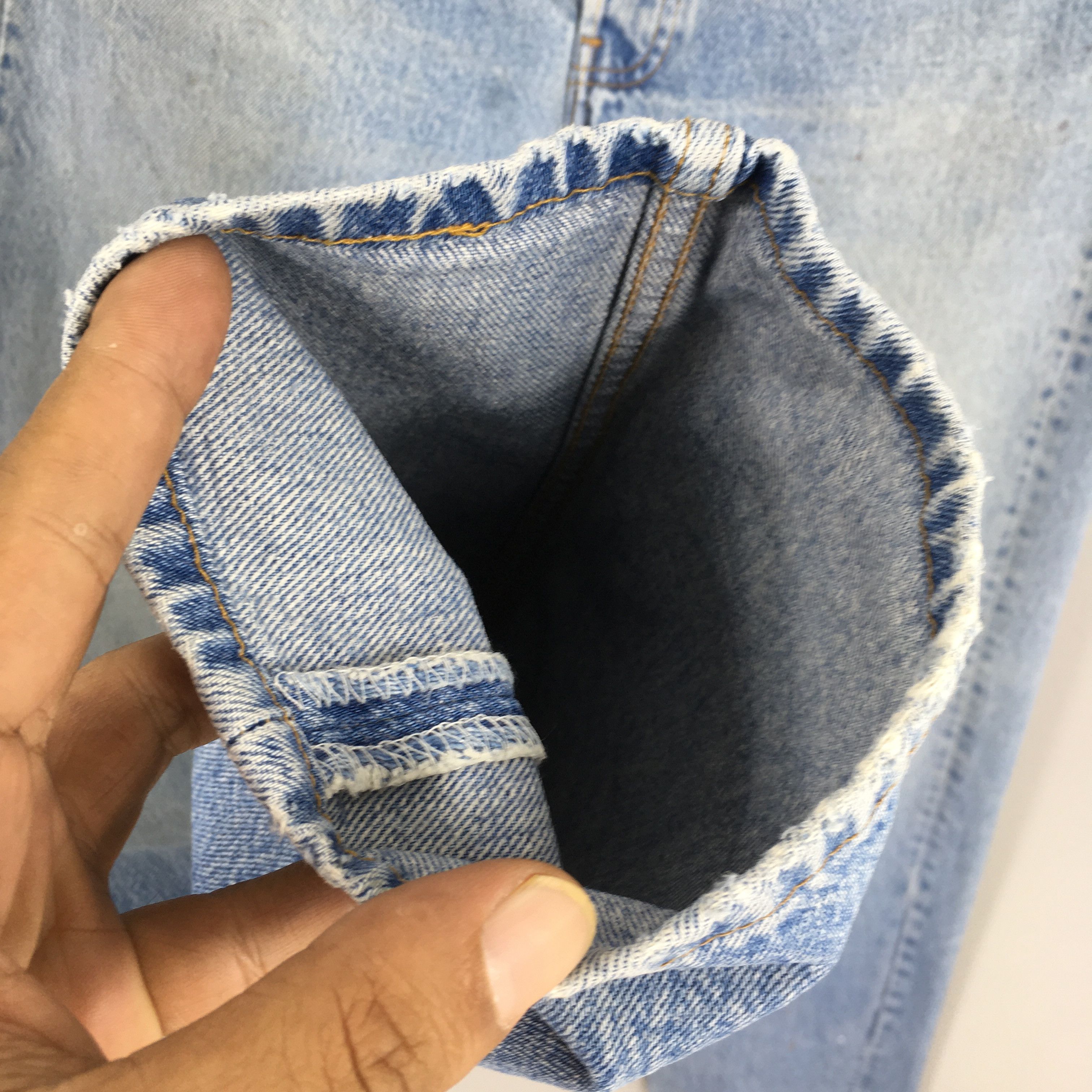 Levi's Size 31x30 Vintage 90s Levi's 501 Faded Blue Jeans S1296 Size US 31 - 5 Thumbnail