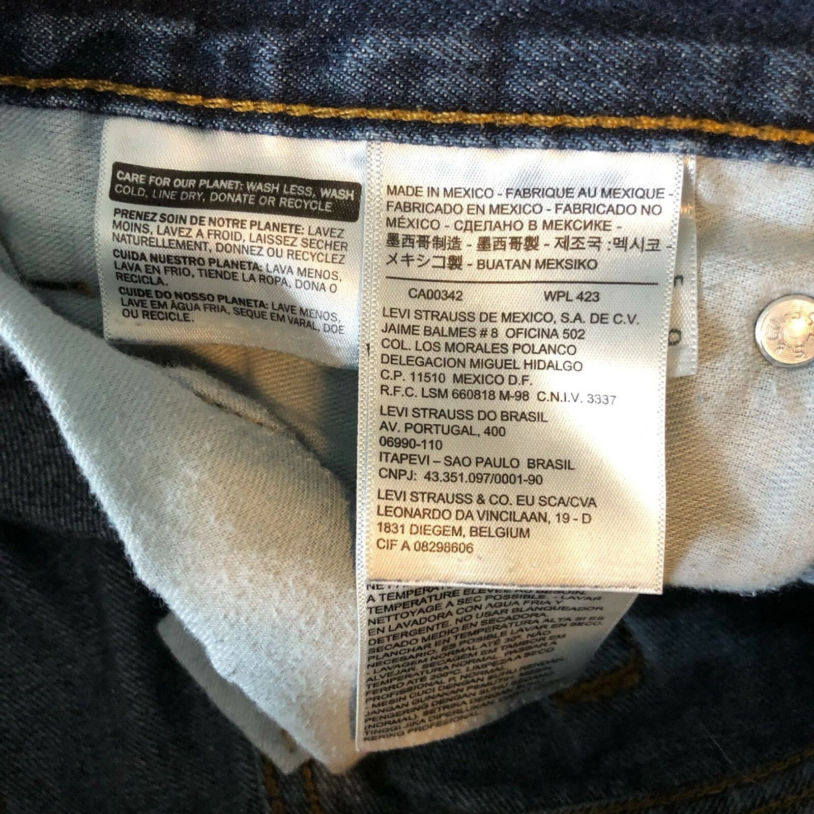 Levi's Levis Mens Jeans 514 Straight Fit Dark Wash 32x32 Size US 32 / EU 48 - 4 Thumbnail