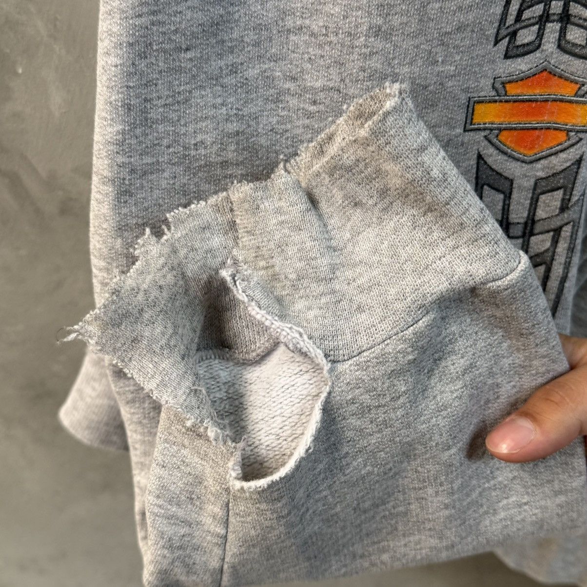 Harley Davidson Harley Davidson 00’ Tribal Zip Hoodie Distressed South Coast Size US M / EU 48-50 / 2 - 10 Thumbnail
