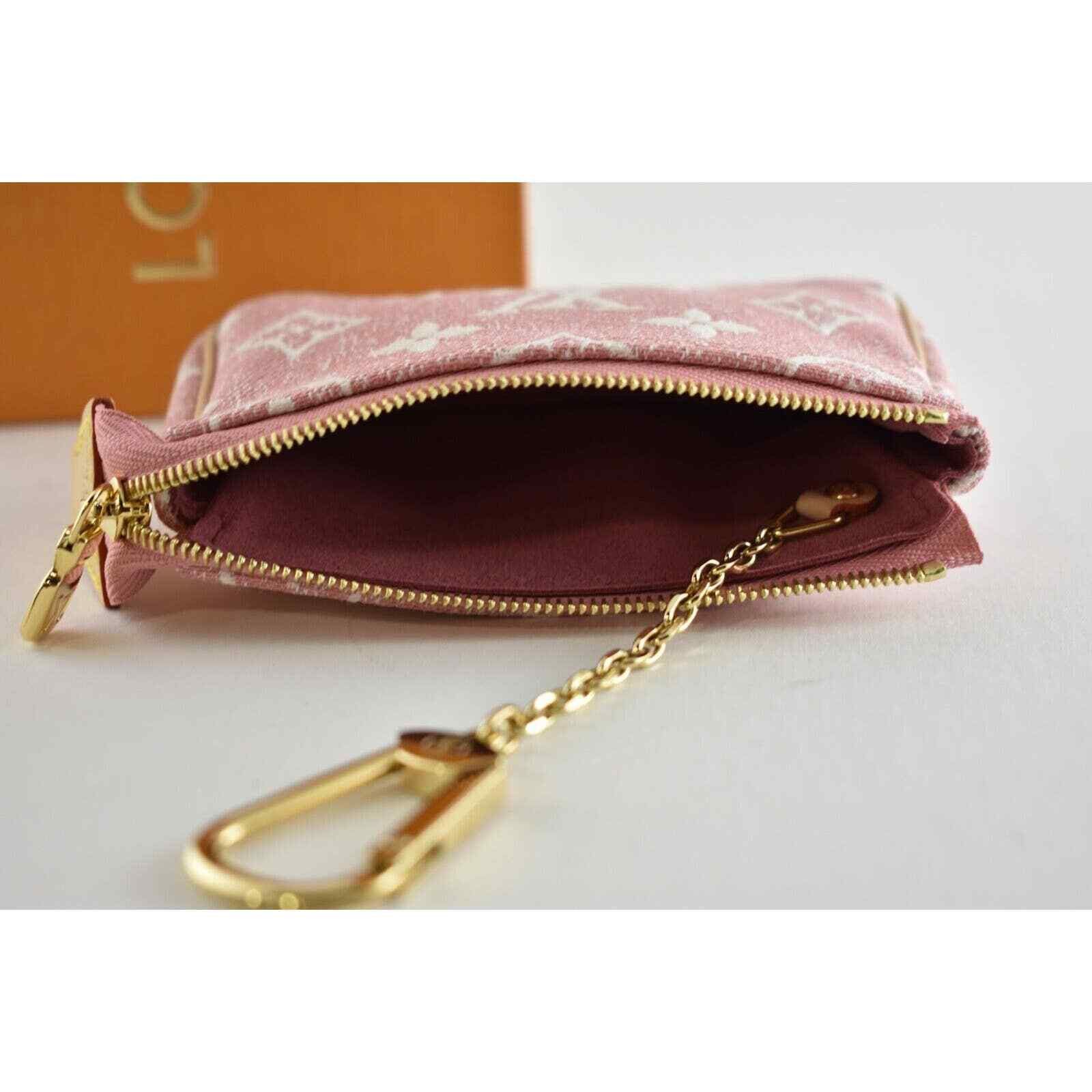 Louis Vuitton Louis Vuitton Denim Rose Pink Monogram Key Coin Purse Size ONE SIZE - 11 Thumbnail