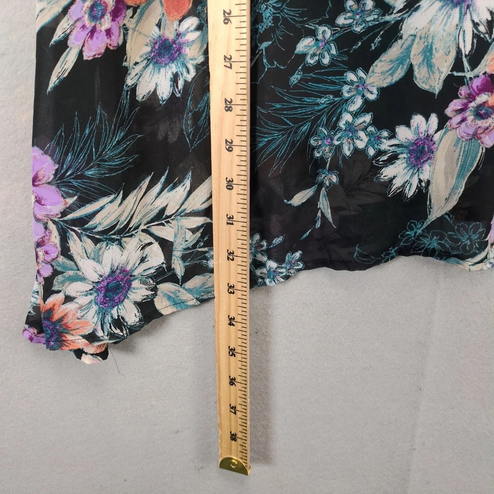 Other Jodi Kristopher Black Floral Babydoll Slip Dress Sz XS Lace Size XS / US 0-2 / IT 36-38 - 8 Thumbnail