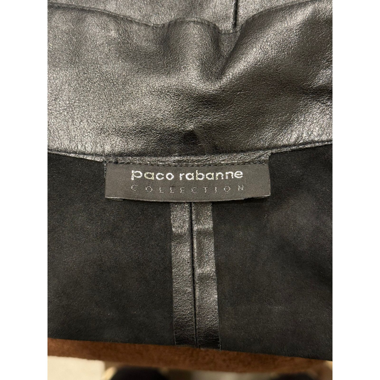 Paco Rabanne A/W2000 Paco Rabanne runway cut-out leather jacket Size S / US 4 / IT 40 - 10 Thumbnail