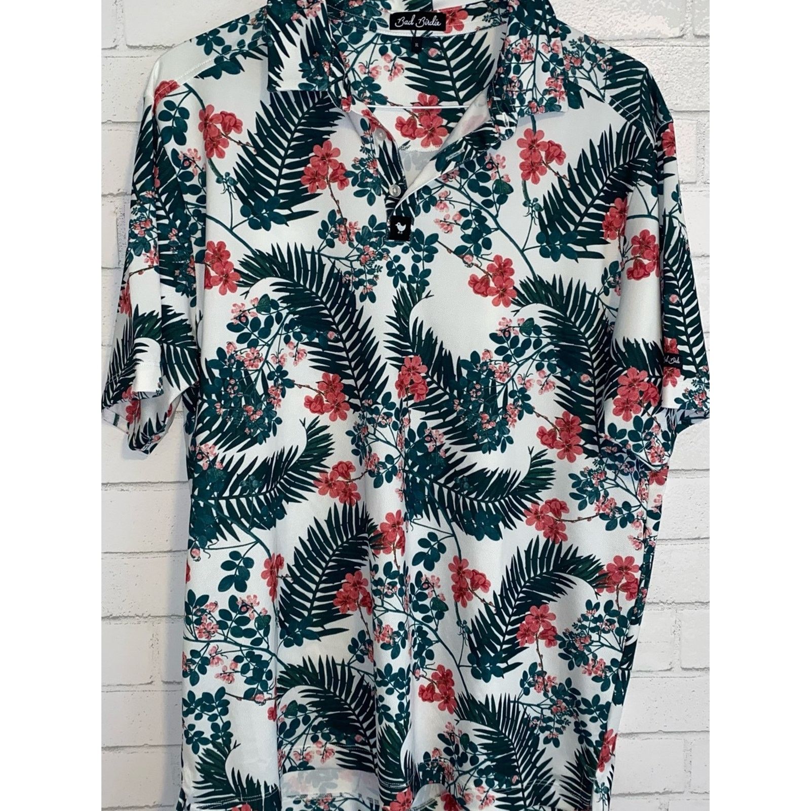 Bad Birdie Bad Birdie $99 The Arborist Polo Golf Shirt Sz XL Floral Size US XL / EU 56 / 4 - 3 Thumbnail