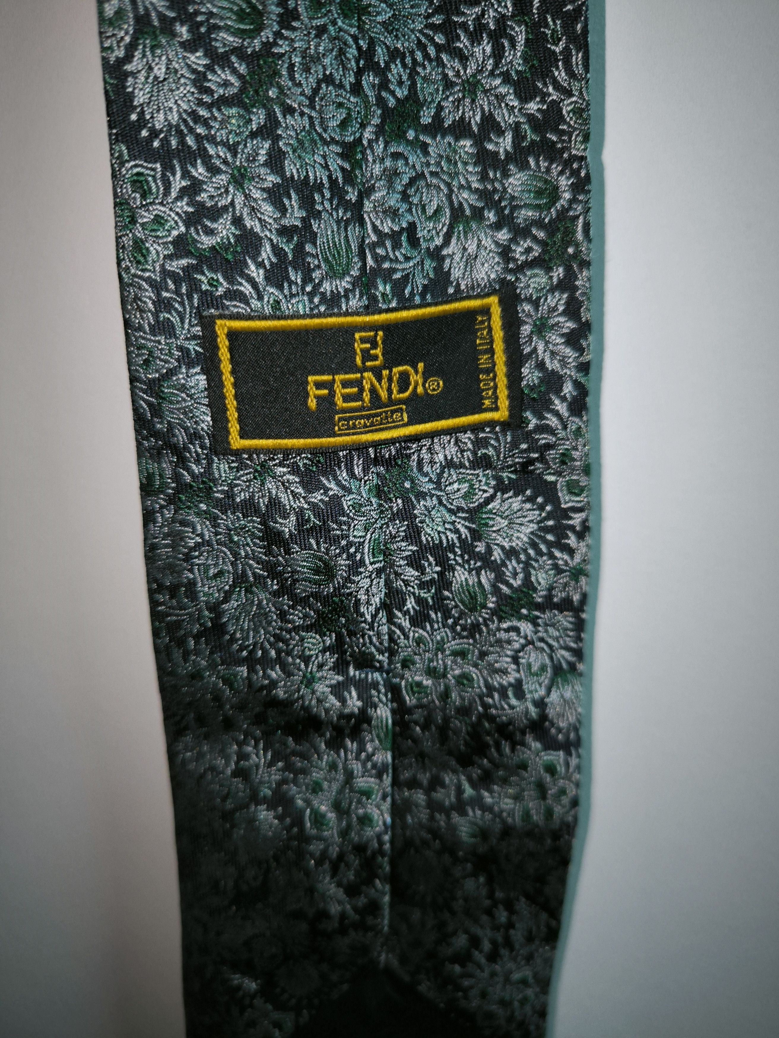 Fendi Green Necktie Size ONE SIZE - 8 Thumbnail