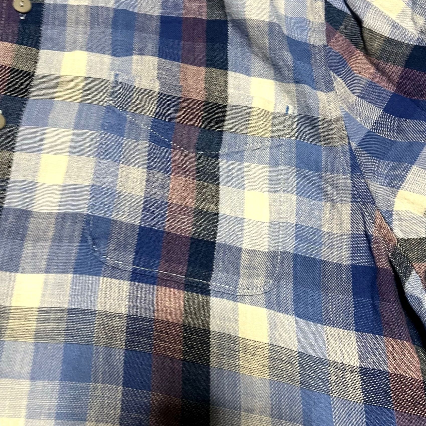 Tommy Bahama Tommy Bahama Shirt XL Blue Plaid Short Sleeve Mens Size US XL / EU 56 / 4 - 3 Thumbnail