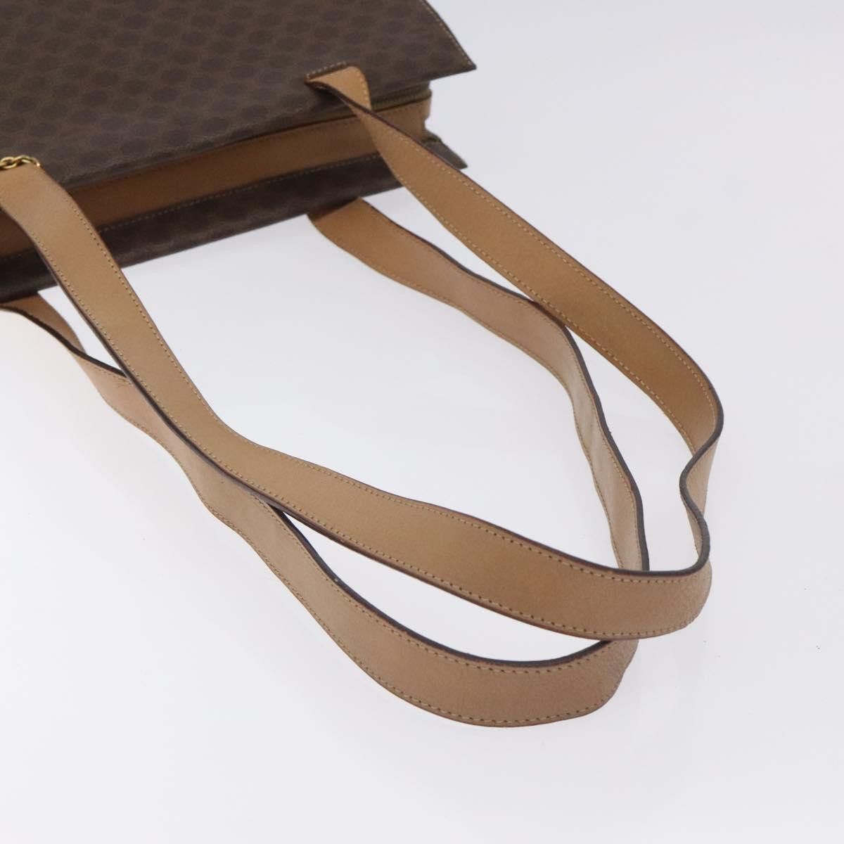 Celine CELINE Macadam Canvas Shoulder Bag Pvc Brown Gold Size ONE SIZE - 7 Thumbnail