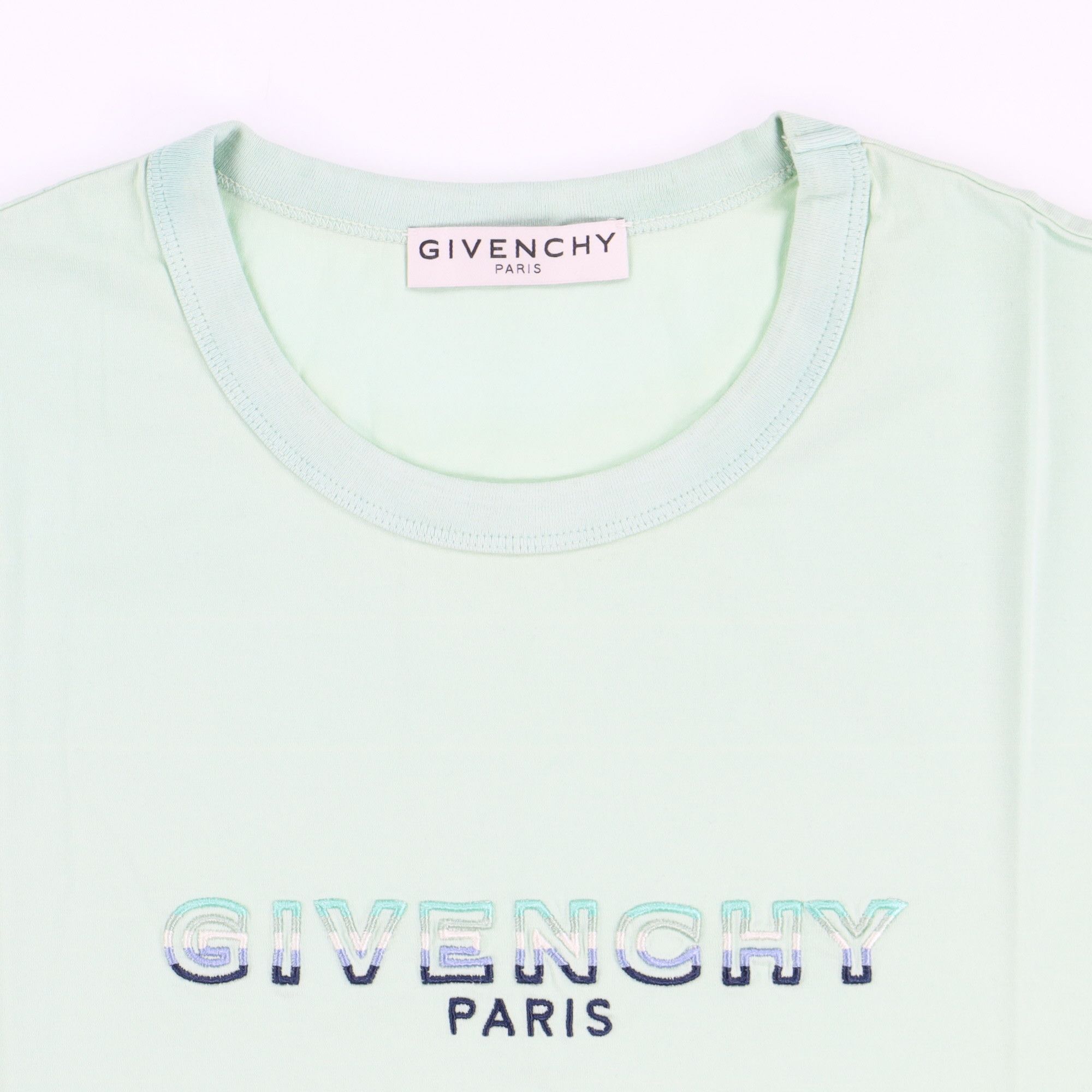Givenchy Tricolor Dip Dye Flocked Logo Oversized T-Shirt Size XS / US 0-2 / IT 36-38 - 5 Thumbnail