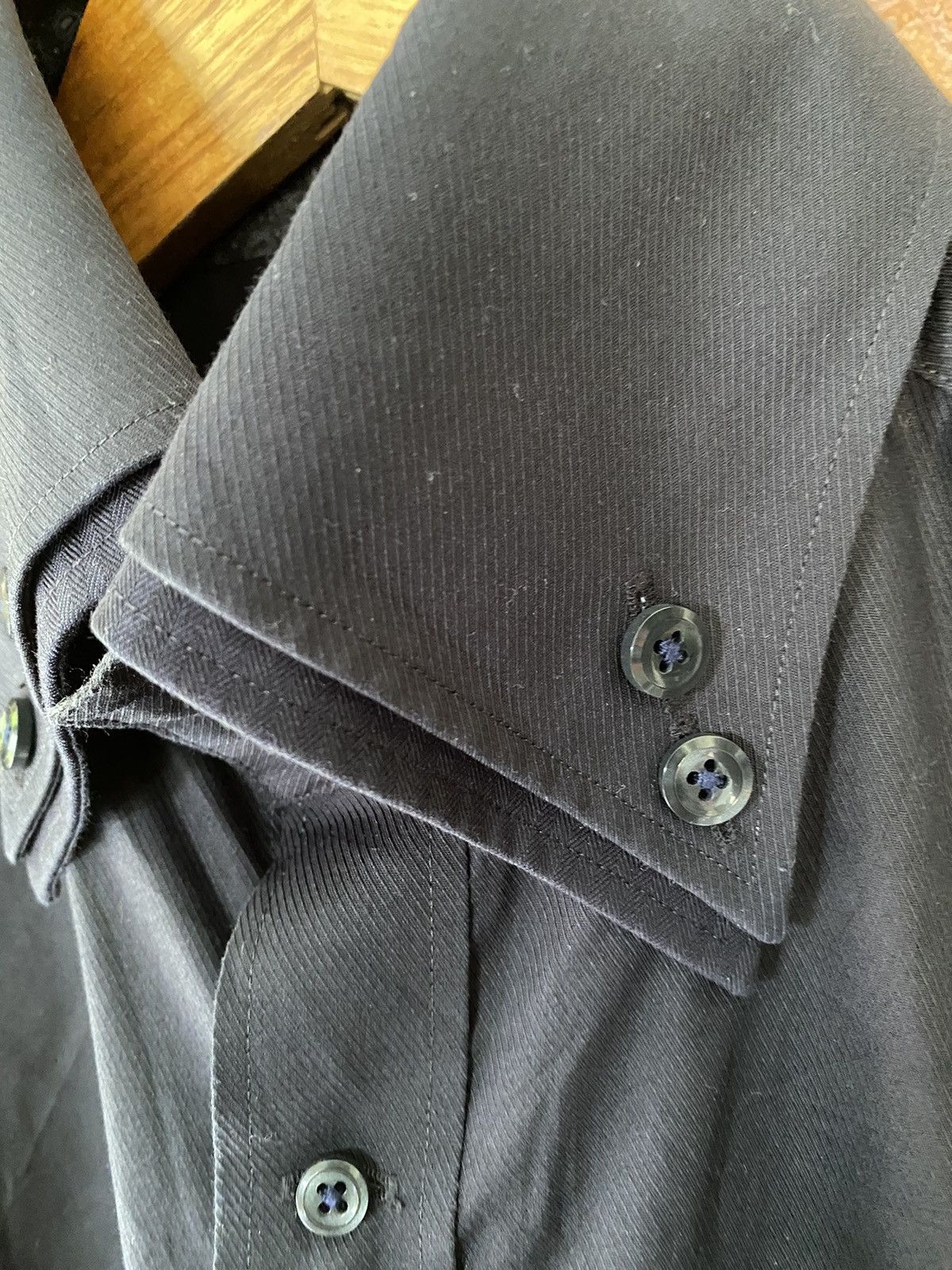 Tete Homme 2000s Tete Homme black vampire double collar multi button Size US M / EU 48-50 / 2 - 6 Thumbnail