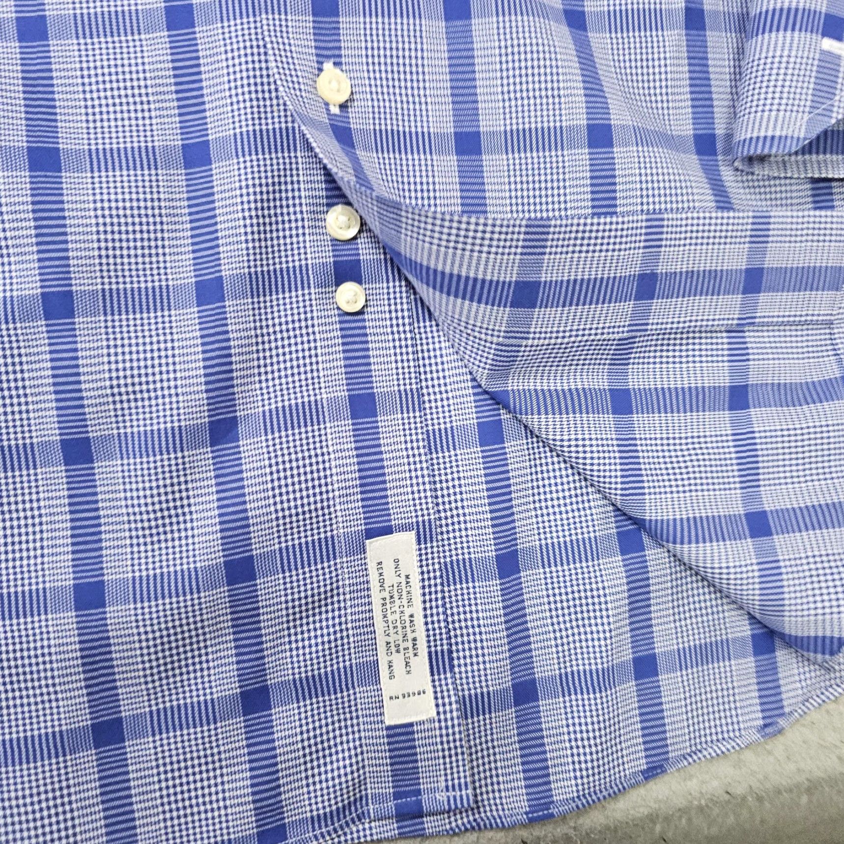 Brooks Brothers Brooks Brothers Shirt Mens 16.5-33 Blue Check Regent Non Iron Supima Cotton Shirt Size US XL / EU 56 / 4 - 5 Thumbnail