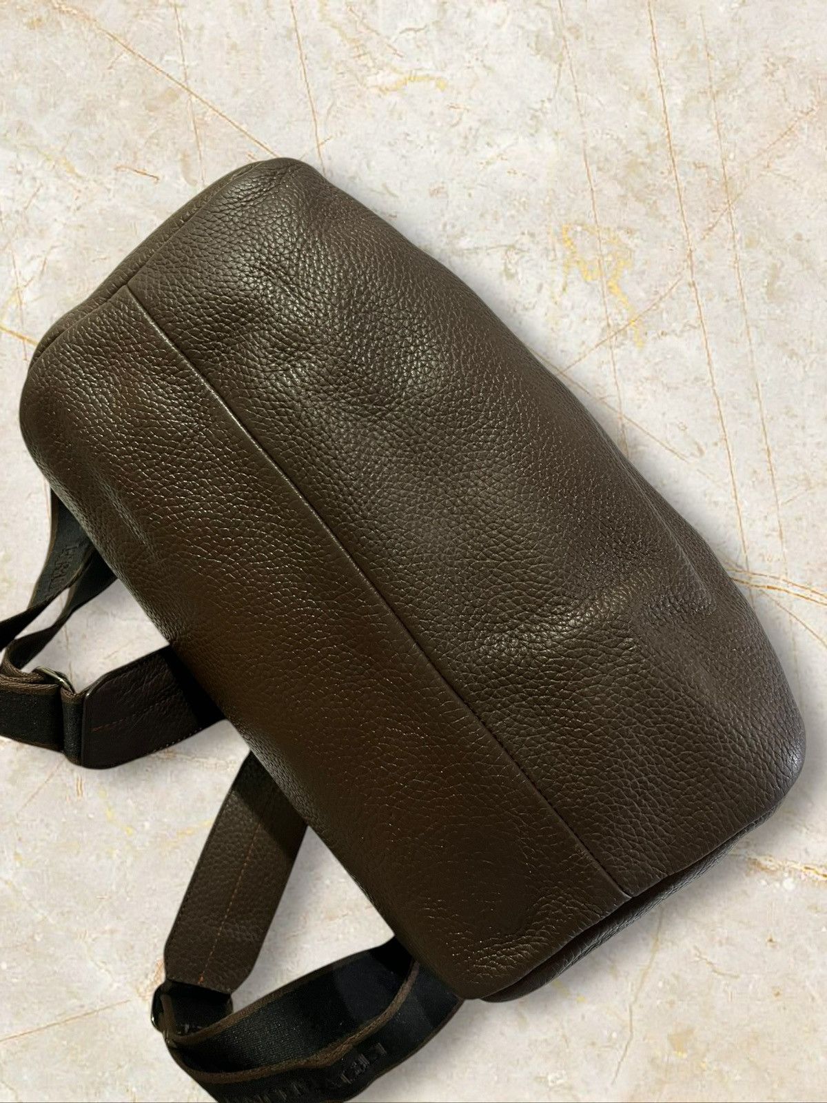 Bruno Magli Bruno Magli Paco Pebble Leather Casual Backpack AW13 Size ONE SIZE - 6 Thumbnail