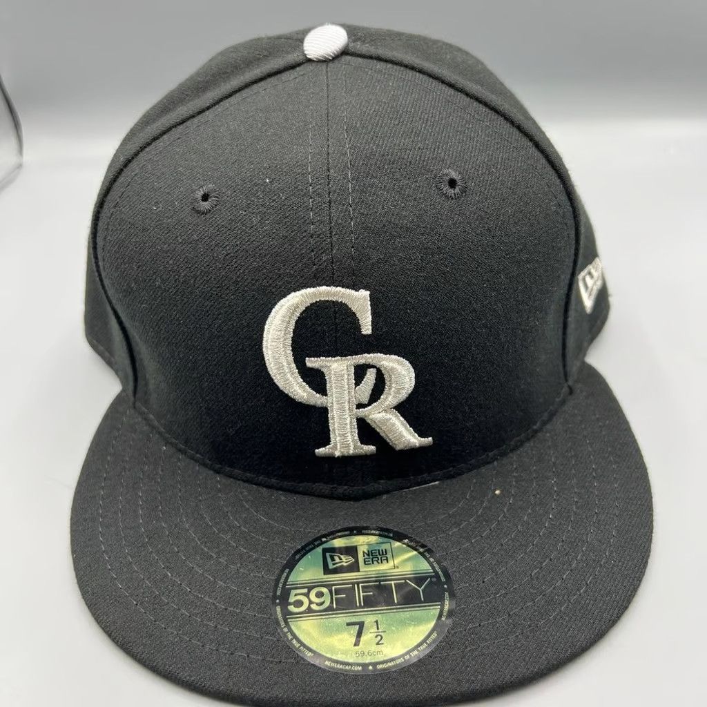 New Era Colorado Rockies Hat Men 7 1/2 59Fifty New Era MLB Fitted Size ONE SIZE - 1 Thumbnail