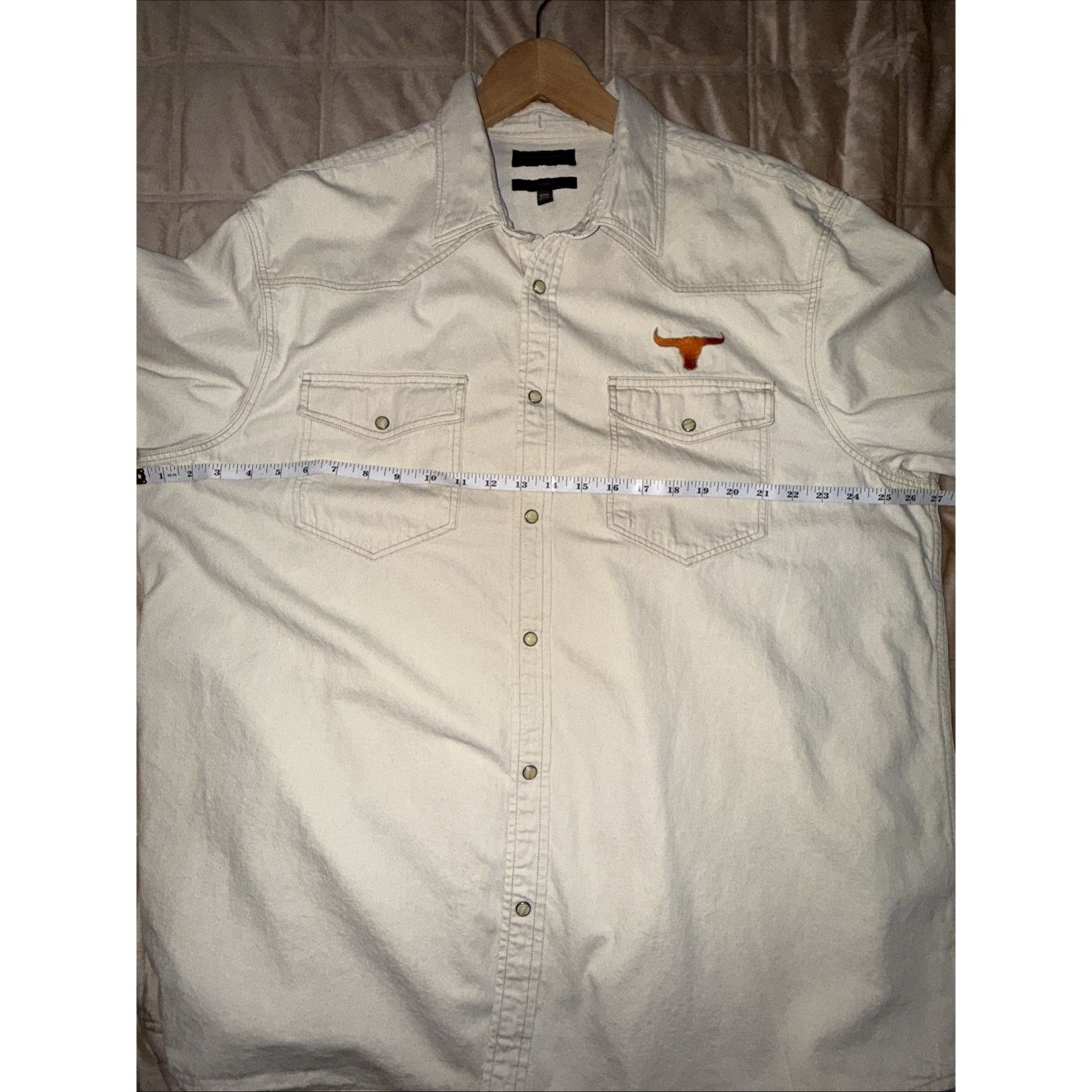 Banana Republic Banana Republic Men’s Western Sz XXL Pearl Snap Longhorns Size US XXL / EU 58 / 5 - 6 Thumbnail