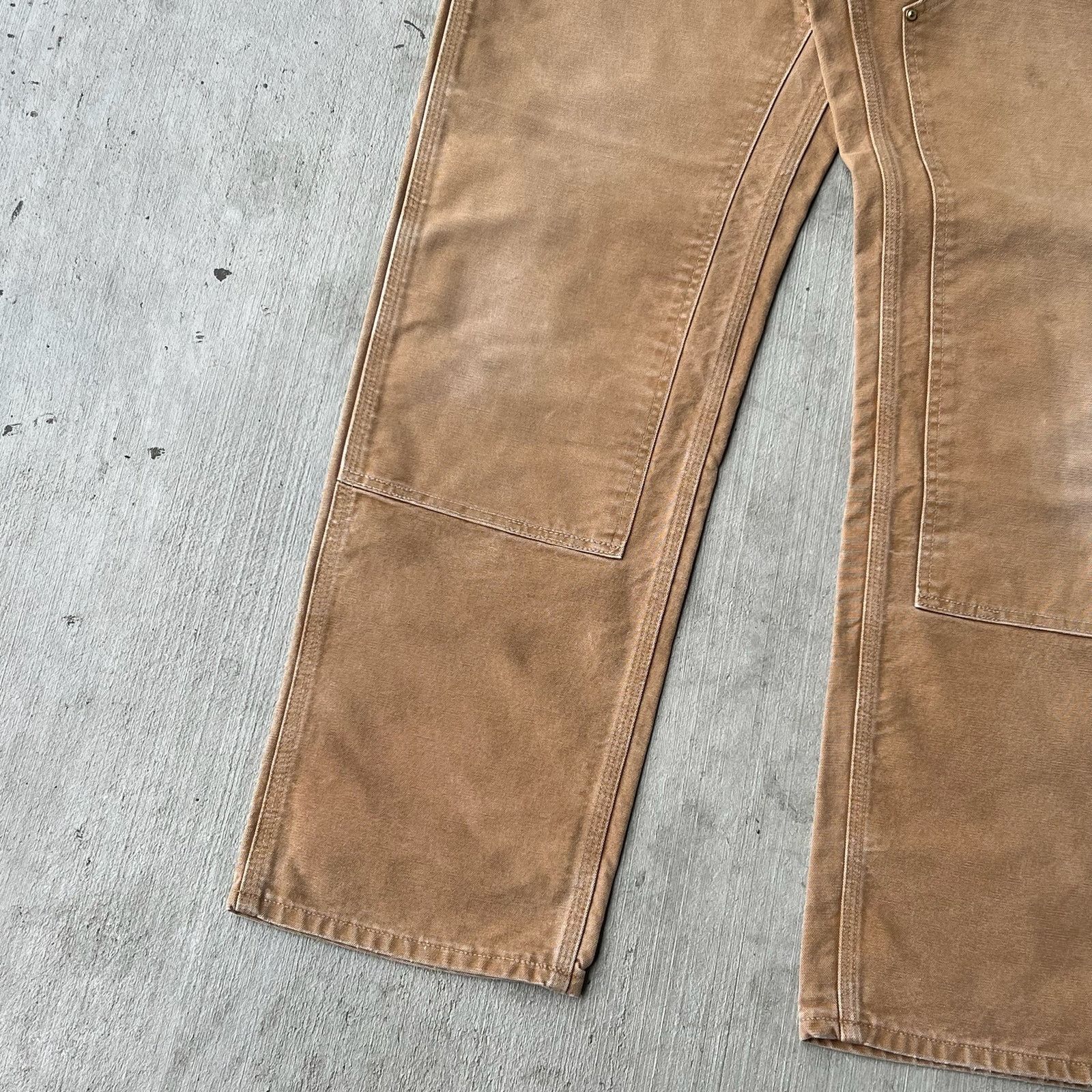 Carhartt × Vintage Carhartt brown double knee work wear carpenter pants Size US 34 / EU 50 - 3 Thumbnail