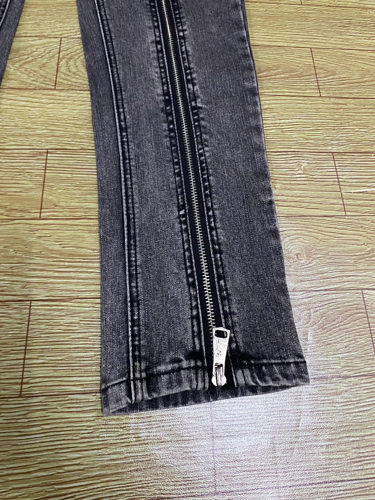 If Six Was Nine Very Rare Vintage Japanese Brand Endevice Zipper Jeans 2000s Size US 28 / EU 44 - 6 Thumbnail