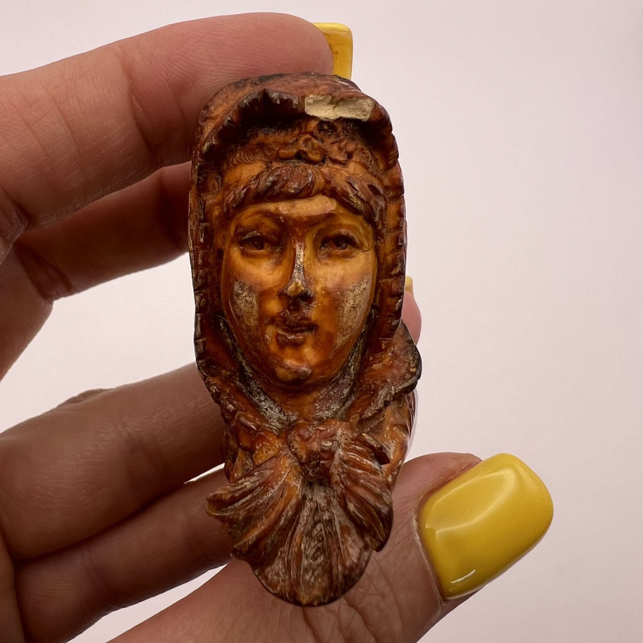 Vintage Antique Mouthpiece Cigarette Holder Pipe Natural Hand Carved Size ONE SIZE - 1 Thumbnail