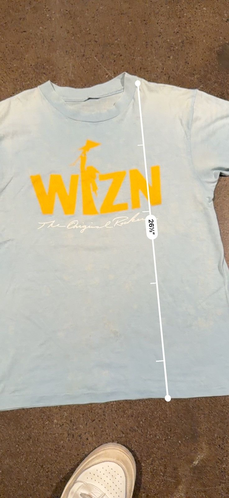 Vintage Vintage 80s WIZN original rocker single stitch faded tee Size US M / EU 48-50 / 2 - 6 Thumbnail
