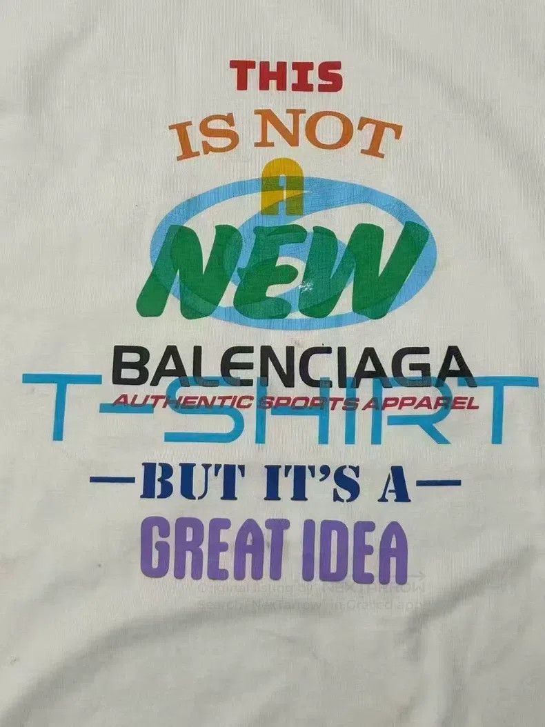 Balenciaga Balenciaga Multielement Logo Short Sleeve White Size US L / EU 52-54 / 3 - 3 Thumbnail