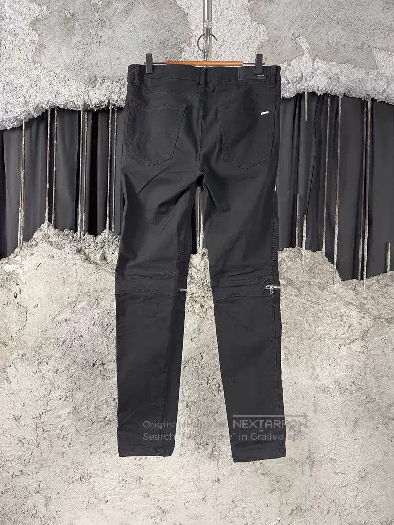 Amiri Amiri Leather patched denim jeans Size US 34 / EU 50 - 2 Thumbnail