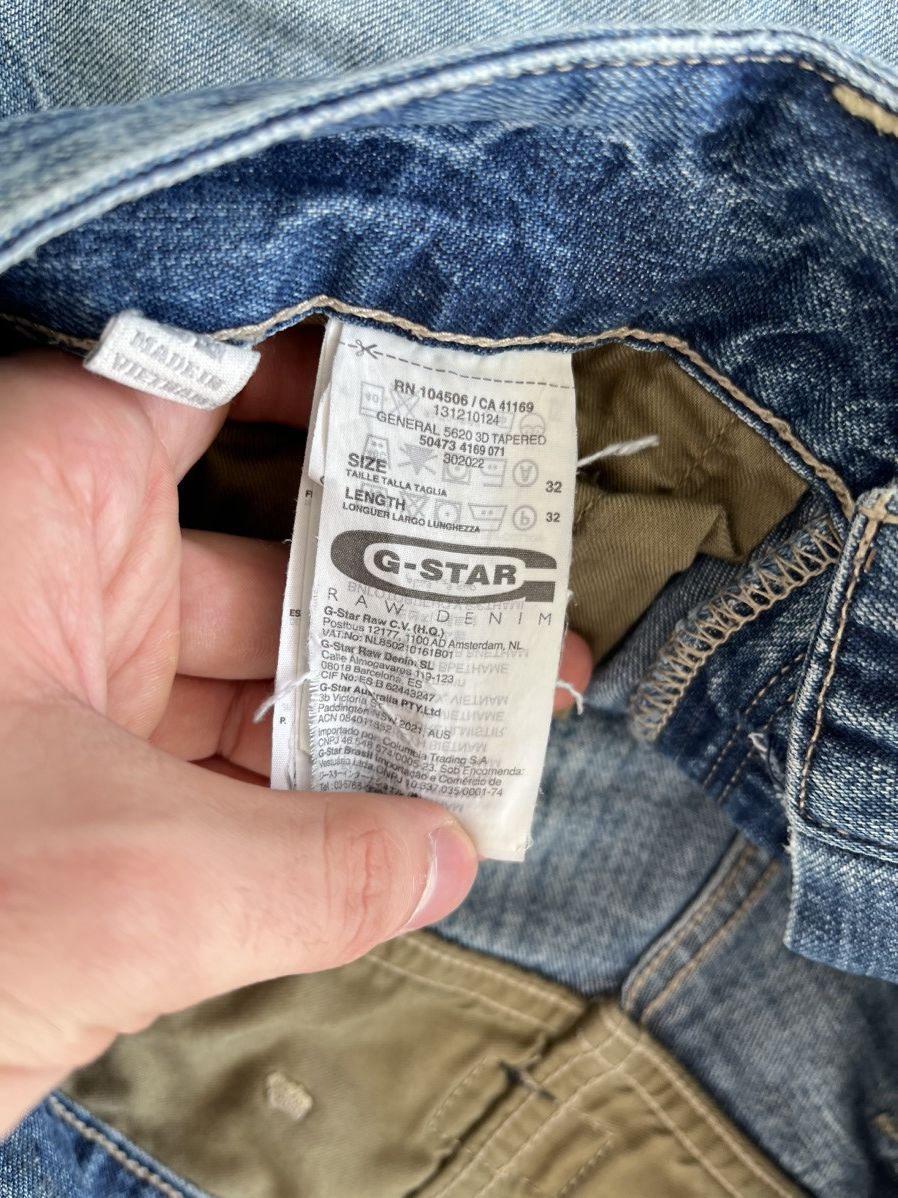 G-Star × Pharrell Vintage G Star Raw distressed trashed washed denim jeans y2k Size US 29 - 12 Thumbnail