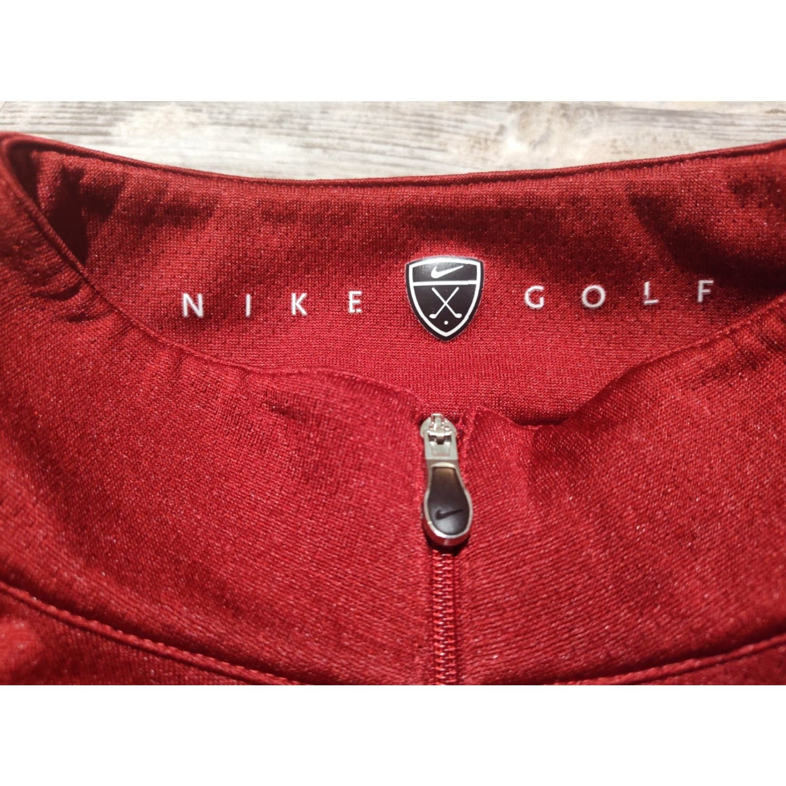 Nike Nike Golf Red Quarter Zip Long Sleeve Pullover Jacket Men’s FITDRY Size L Size US L / EU 52-54 / 3 - 6 Thumbnail