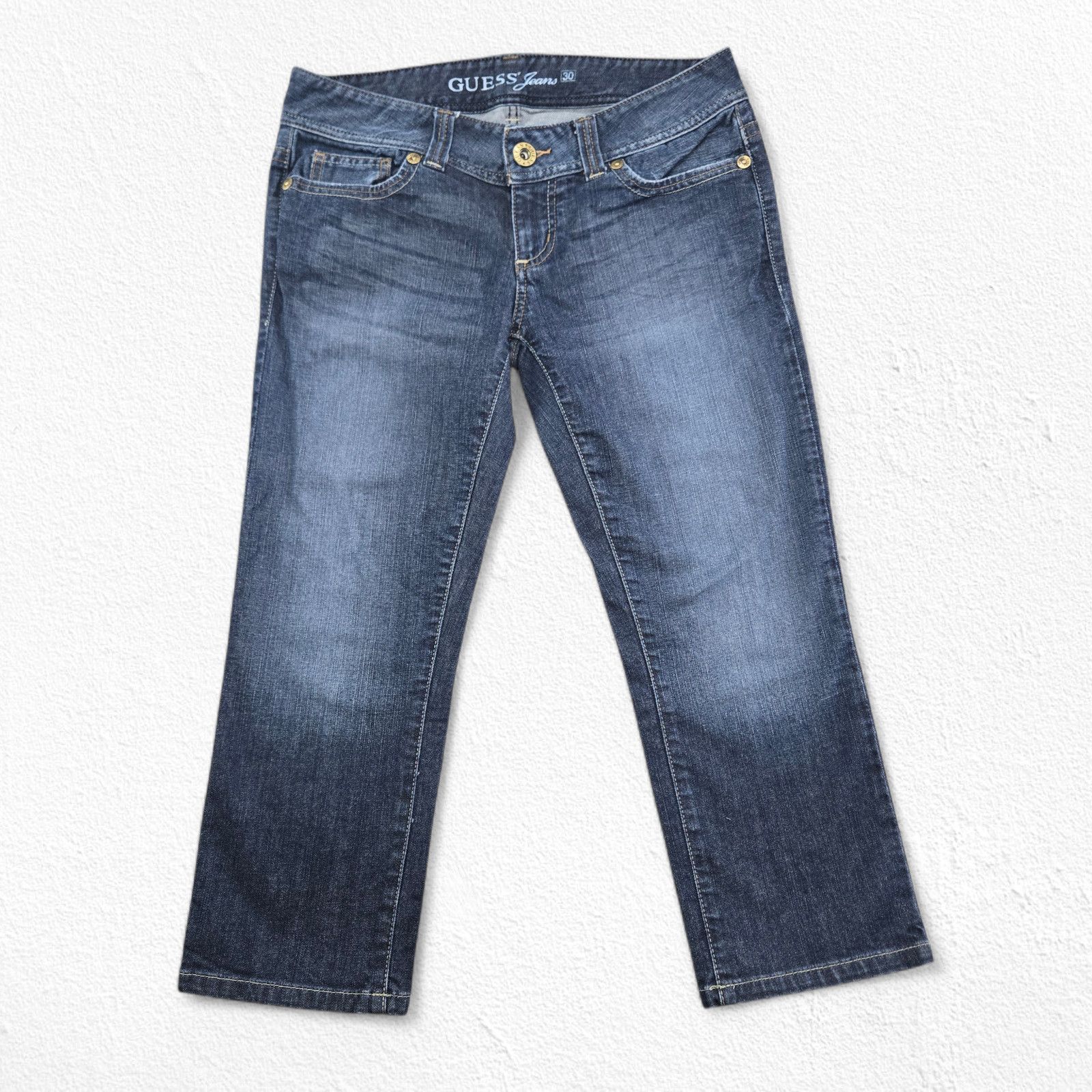 Guess Y2K Guess Low Rise Bootcut Capri Jeans Size 30 Size 30" / US 8 / IT 44 - 2 Thumbnail