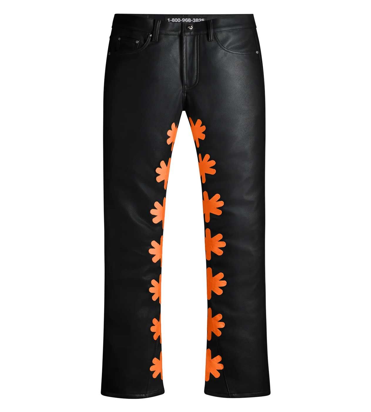 LOSTSHDWS Lost Shdws Leather Pant Black/Orange Size US 30 / EU 46 - 1 Thumbnail